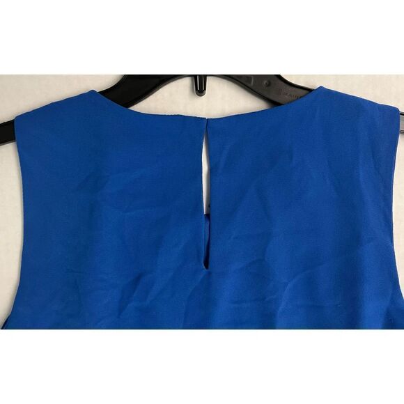 Lauren Ralph Lauren LRL Women’s Sz 2 Blue Flowy 3-Tiered Sleeveless Dress $125 - Picture 8 of 8